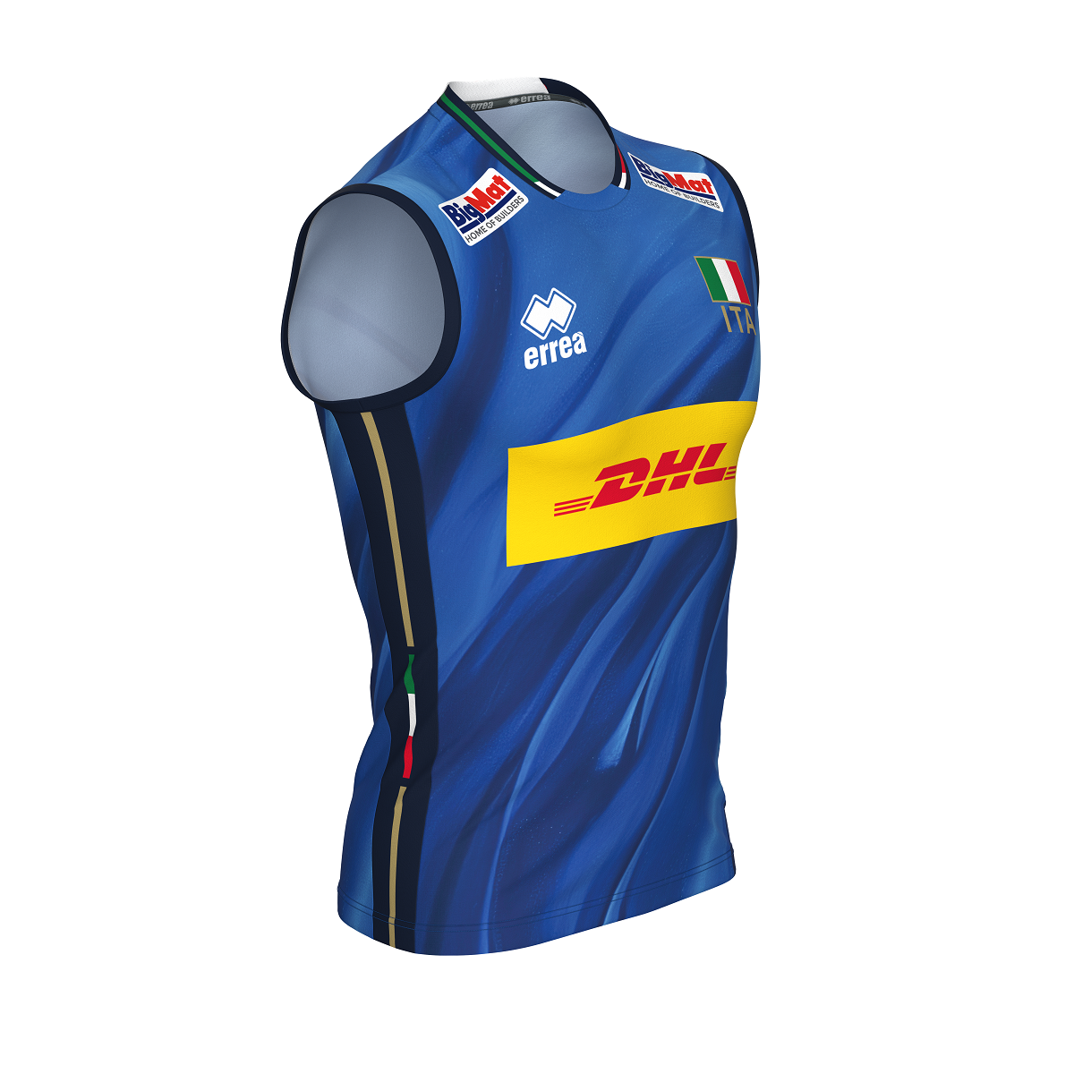 ERREA' MAGLIA NAZIONALE ITALIANA VOLLEY 1^MG GARA UNISEX AZZURRO BLU