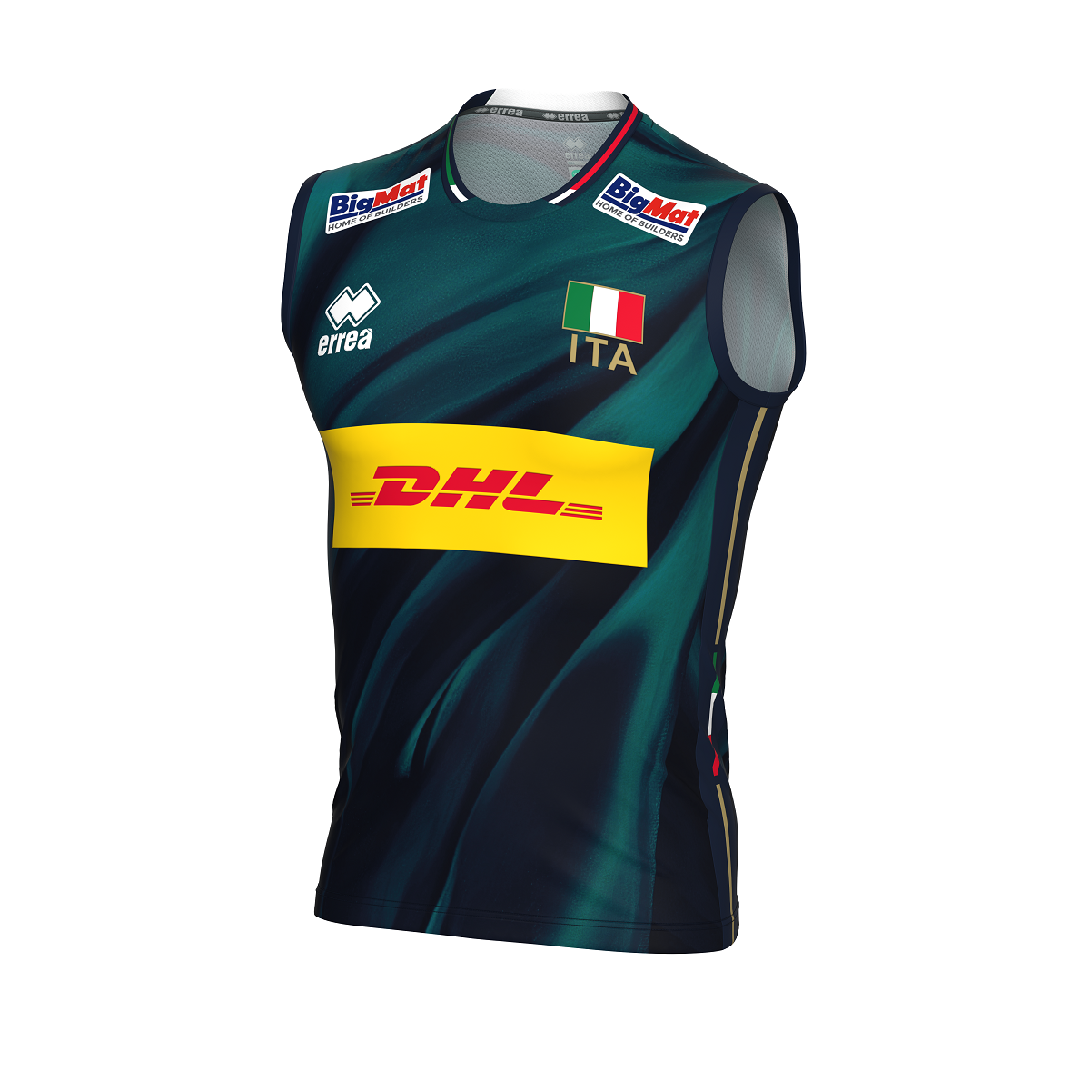 ERREA' MAGLIA NAZIONALE ITALIANA VOLLEY 3^MG GARA UNISEX PETROLIO BLU