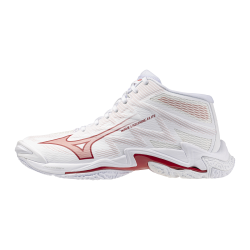 foto MIZUNO WAVE LIGHTNING ELITE MID W WHITE ROSE ELEGANCE LAVA FALLS